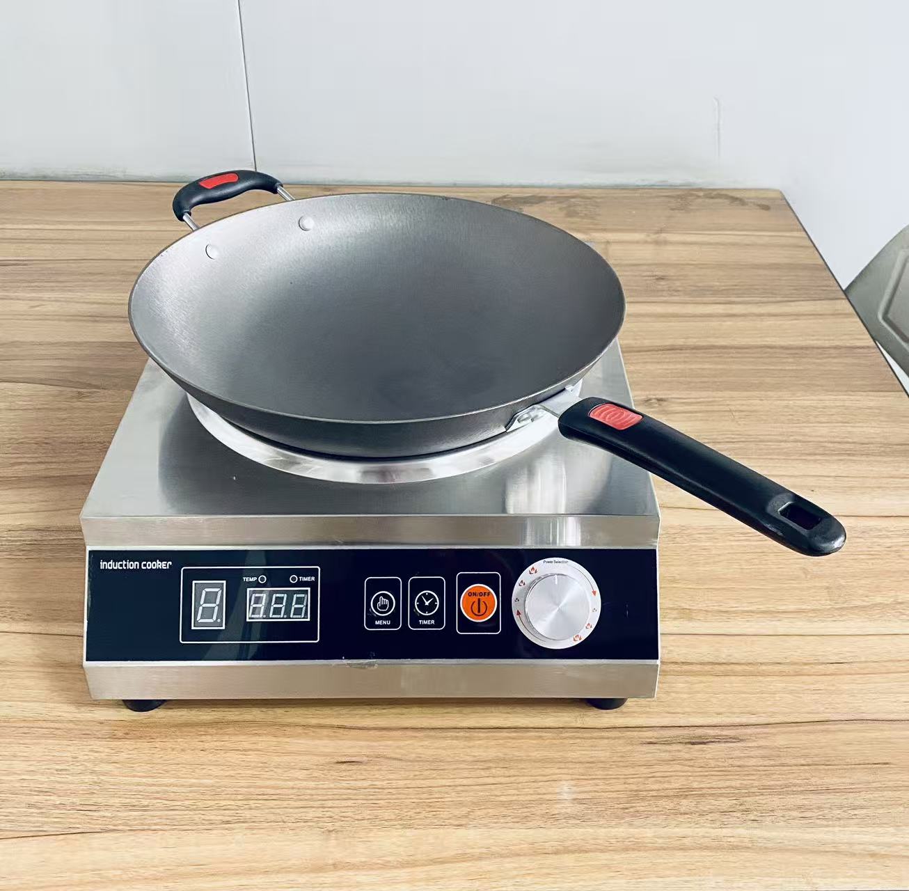 כירת אינדוקציה ווק תעשייתית 3500W חד פאזי