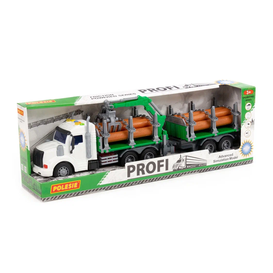 משאית להובלת גזעי עצים עם מנוף  (96203)